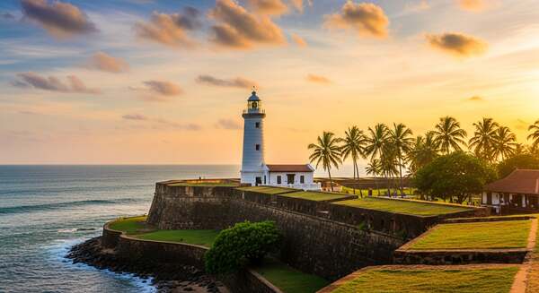 Galle Fort and the lighthouse